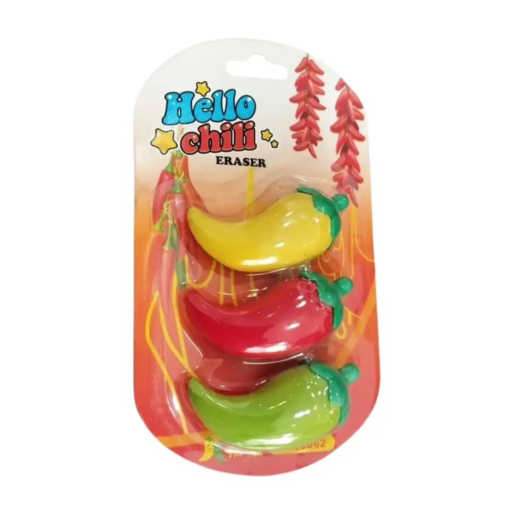 Fancy Eraser - Chilli Shaped